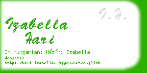 izabella hari business card